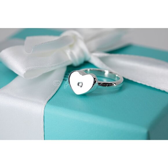 Tiffany & Co. Ring Diamond Paloma Picasso Modern Heart Ring Size 6 - Picture 1 of 7